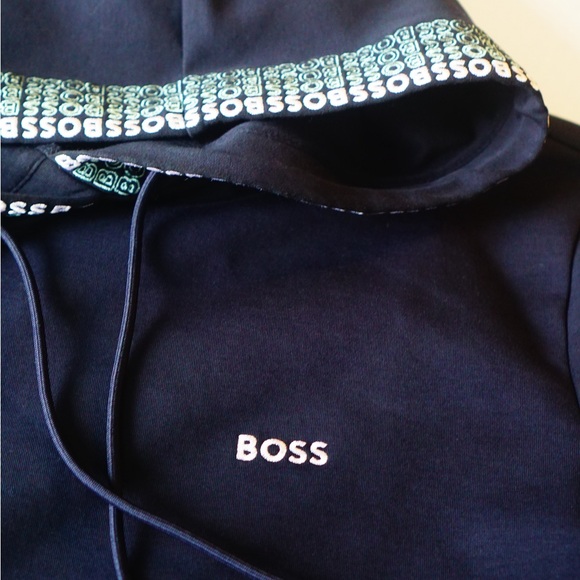 Hugo Boss Logo Embroidered Hoodie - Picture 3 of 7